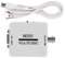 Monitore Videoadapter,HDTV-Videoadapter,Mini HD VGA zu BNC 1920 X 1080 USB-Videokonverter für HDTV-Monitore Fernseher Computer anschließen