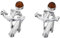 AMBEDORA Herren Sterling-Silber 925 Manschettenknöpfe Anker mit rundem Bernstein in der Farbe Cognac, Geschenkset