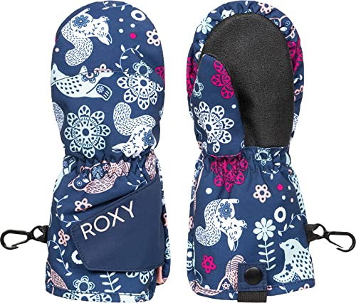 Roxy Little Girls Snow Up Isolierter Fäustling, Medieval Blue Neo (Bte2), Medium