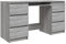 vidaXL Schreibtisch Computertisch Arbeitstisch Bürotisch PC Tisch Büro Laptoptisch Büromöbel Arbeitszimmer Grau Sonoma 140x50x77cm Holzwerkstoff