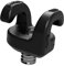 KONDOR BLUE Mondo Ties Camera Cable Management Clips, 1/4-20 Mounted, Holds 2-3 Cables, Supports 20lbs, Black (5-Pack) with Mini EVA Case