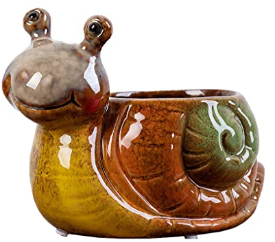 Wait Fly Pot de Fleurs en céramique avec Motif Animal Mignon