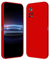 RankOne Coque pour POCO X4 Pro 5G (6.67 inches) Étui en Silicone TPU Souple - Rouge de Chine