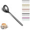 Berglander cuchara de té negro de 12, cuchara de café de acero inoxidable negro de titanio, cuchara de postre pequeña, ideal para el hogar, restaurante, hotel, boda