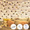 10 m 100 LED Fotolichter, dekorative LED-Lichter mit Batterie, 50 Foto-Clipse 10 Nägel, Schlafzimmer Lichter für Fotos für dekorative Fotos Innenraum, Hochzeit, Geburtstag, Weihnachten, Party,