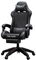 IPSU Gaming Chair for Adult, Comfortable Leather Swivel Gamer Chair with Footrest, Adjustable Ergonomic Computer Chair with Headrest and Lumbar Support