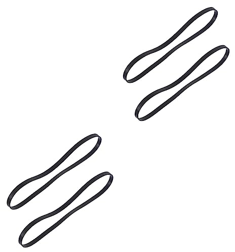 HEMOTON 4stücke Gummi-Plattenspieler Antriebsriemen Ersatzriemen Für Schwarze Plattenspieler Lang Breit Für Hochwertige Audiogeräte