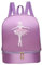 Amagogo Ballett-Tanz-Rucksack, Mädchen-Ballerina-Tasche, tragbare Sporttasche, Kinder-Rucksack, Ballett-Tanz-Tasche mit Schuhfach zum Tanzen, Lila
