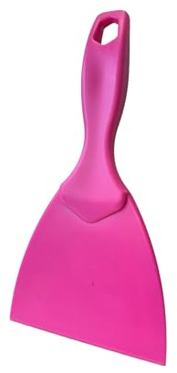 Teigspachtel | starr 10 cm | Teigschneider Teigspatel Küchenspatel Dough Scraper für Pizza, Brot und Teig (Pink)