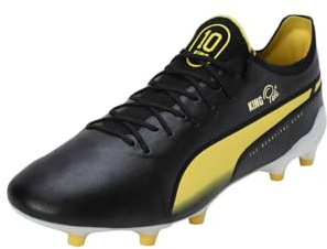 PUMA King Ultimate FG/AG Volume Up schwarzweissgelbgold, 42,5 Unisex