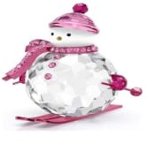 Swarovski Holiday Cheers Dulcis Schneemann, Rosa