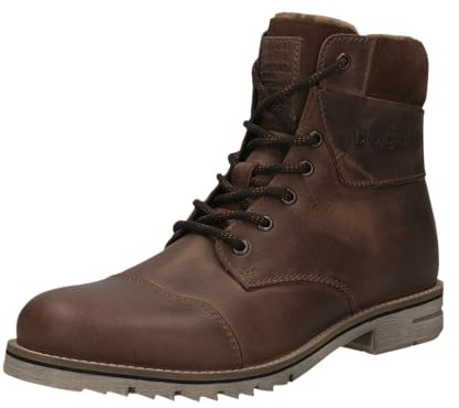 bugatti 321AUF501200-6300 Stiefel mit Warmfutter Glattleder Herren in braun