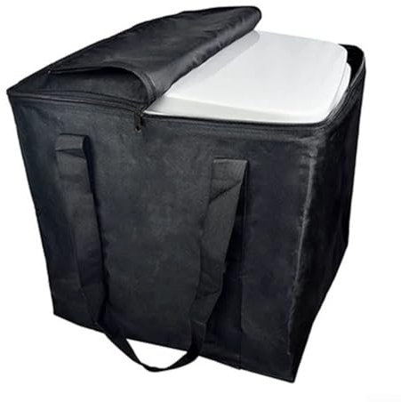 DAZZLEEX Portable Camping Toilet Storage Bag, Portable Outdoor RV Camping Toilet Toilet Storage Bag 5.3 Gallon 43 * 38 * 44cm (black)