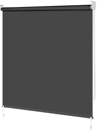 Estor Enrollable para Exteriores,Toldo Vertical,Estor para balcón Exterior, para privacidad,Protección UV, Impermeable,Toldo para Ventanas, Balcones, Jardines,Terrazas (140x240cm)