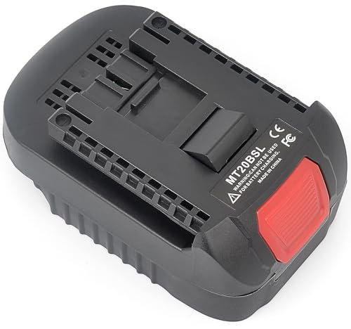 MT20BSL Adaptateur de batterie pour Makita 18 V BL1860 BL1850 BL1840 Li – Batterie lithium-ion – Pour outils électriques Bosch 18 V Système GBA