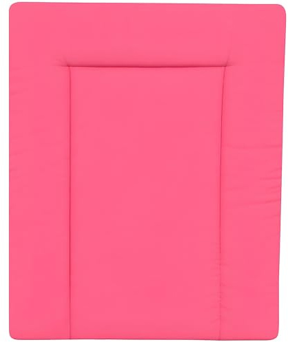 Baby Delux Wickelauflage Wickelunterlage 60x75 cm 75x70 cm weiche Wickeltischauflage Baumwolle wasserdicht waschbar (pink, 75x70)