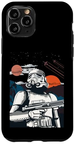 Custodia per iPhone 11 Pro Originale Stormtrooper Tramonto Scena Retro