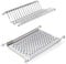 EMUCA Escurridor de Platos y Vasos para Muebles de Cocina de 50 cm de ancho, anchura interior módulo 435-470 mm, Acero Inoxidable