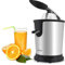 Stainless Steel Electric Juice Press-Citrus Juicer or Squeezer Masticating Machine w/ 160W Power, Handle & Cone for Orange, Lime, Pomegranate and Grapefruit and Lemon Fruit-NutriChef PKJCR305