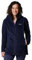 Columbia Benton Springs II Long Hoodie Giacca in Pile, Nocturnal Scuro, Medium Donna