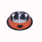 Stainless Steel Cat Bowl Puppy Dish Bowl Non-slip Cat Food Bowl for Small Dogs Cats (orange)