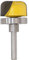KATUR Bowl and Tray Template Router Bit 1/4 Inch Shank Dish Carving Milling Cutte with Bearing Woodworking Milling Cutter Tool(1/4 Shank 1-1/8 Width 5/8 Depth 1/4 Radius)