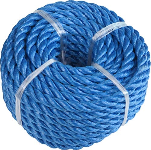Windhager 05758 - Cuerda de Polipropileno, para Exteriores, 8 mm x 10 m, Color Azul
