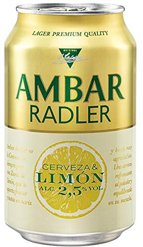 Cerveza Ambar Radler pack 24 latas 33 cl