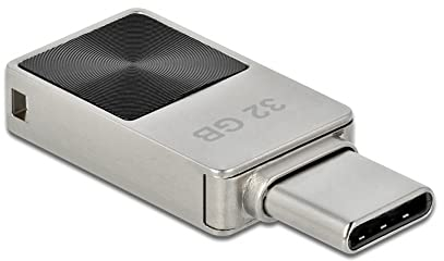 Delock 54083 Mini USB 3.2 Gen 1 USB-C™ Speicherstick 32 GB - Metallgehäuse, silber