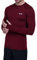 TCA Men's Stamina Long Sleeve Reflective Lightweight Running Workout Training Gym Top with Thumb Holes - Cabernet, L