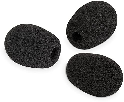 Pop Filter Replacement for Turtle Beach Ear Force XO Three XO Four Stealth Recon 150 50 50X 50P 60P Game Headset Microphone Windscreen Mic Boom Foam Cover, 3-Pack
