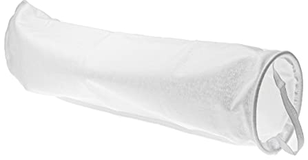 vhbw Chaussette filtrante Universelle pour Aquarium, Piscine, Skimmer - Sac de Filtration, polypropylène, 18 x 81 cm, 100 micromètre, Blanc