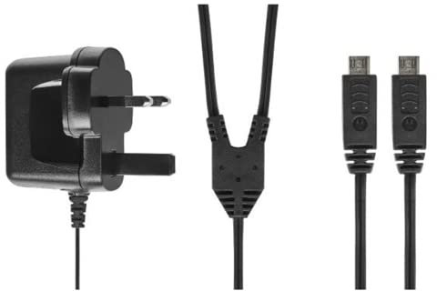 Motorola Talkie-Walkie T82 Extreme T62 T92 H20 Noir Chargeur Micro USB Y Split Prise Britannique 2 Radios à la Fois Compatible avec T82 Extreme T62 T92 H20 Professionnels et Amateurs de Plein Air