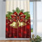 Violetpos Vorhänge Gardinen für Wohnzimmer Schlafzimmer 1 Stück Rot Weihnachten Glocke 135x245cm W/H
