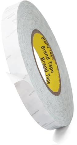 Ruban Adhésif Double Face, Transparent 9080 Double Face Scrapbooking Extra Fort 50m x 12mm x 0.15mm étanche Résistance à haute température