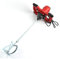 Miscelatore per mortaio elettrico, impastatrice 1500W Heavy Duty Cemento/MORTIERA/PLATRO 6 velocità regolabili