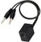 QIANRENON RJ9 4P4C to 3.5mm Telephone Adapter Cable RJ9 Female to 3.5mm Dual Male Stereo Plug Adapter for PC&Telephone Headset Conversion