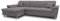 DOMO. collection Ecksofa Franzi, Couch in L-Form, Sofa, Eckcouch, Polsterecke 279 x 162 x 81 cm (BxTxH), dunkelgrau