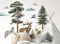 Osomhome | FOREST MYSTERY XL | Wandsticker Wandtattoo Kinderzimmer | Wanddeko Babyzimmer | Wandbilder Jugendzimmer | Wald Waldtiere | (ms3630)