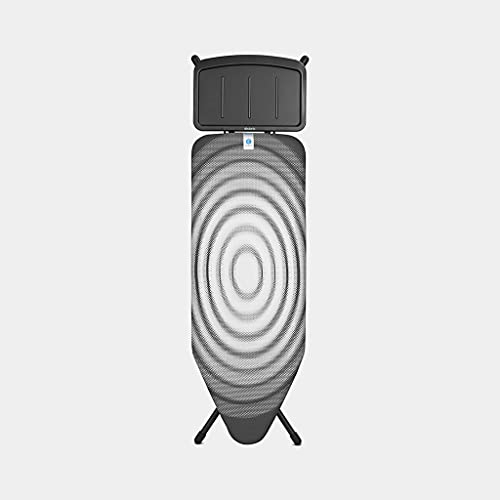 Brabantia - Planche à repasser C - Support vapeur extra large - Réglable en hauteur - Pieds antidérapants en caoutchouc - Revêtement en coton avec couche de mousse - Meuble pliable XL -
