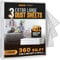 RAULDE 3 Pack Large Plastic Dust Sheets for Decorating - 3.6m x 2.7m (12ft x 9ft) Polythene Sheeting - 17 Micron Plastic Sheets for Painting, Furniture & Floor Protection