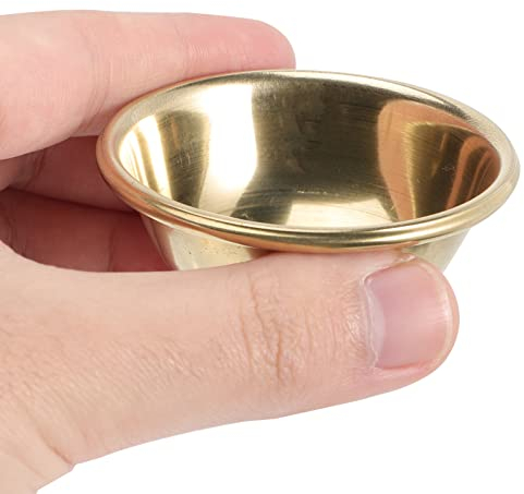 FOMIYES Tazón De Ofertas De Agua 7 Piezas Tazón De Latón Mini Tibet Tibetano Budista Suministra Decoración Hogar Contenedor Religión