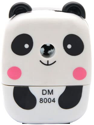 TopHomer Hochwertiger Bleistiftspitzer für Büro, mit Kurbel, Cartoon, niedlich, Panda, für Studenten