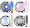 Chrome Nail Powder - White Pearl 4Pcs Metallic Holographic Mermaid Aurora Nail Art Pigment for DIY Manicure