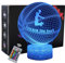 INTUPGD Basketball Nachtlicht für Kinder, 3D Licht Lampe 16 Farbändernde mit Fernbedienung, Geschenke Geburtstag Schlafzimmer Dekor Lampe