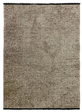 THE DECO FACTORY Milano Teppich, gewebt, flach, Baumwolle, Schwarz und Lichtreflex, Grau, 160 x 230 cm