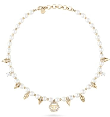 Philipp Plein Damen Kette Halskette Edelstahl IP Gold RHAPSODY PJ8EA06NU