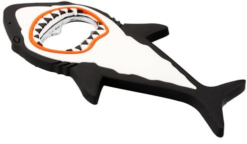 Vanyibro Shark Bottle Opener,Cute Cartoon Fridge Magnet, Creative Beer Opener, Portable Corkscrew Bar Kitchen Tool, Black