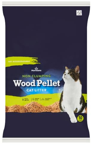Morrisons Non Clumping Wood Pellet Cat Litter 10L
