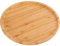 CHEFZOCO Plato redondo de madera, Plato de bambú, Plato de servicio de madera, Plato decorativo de madera, Plato para Pizza, Plato madera para servir, Madera bambú, Grosor 1.5 cm, Diámetro 20 cm